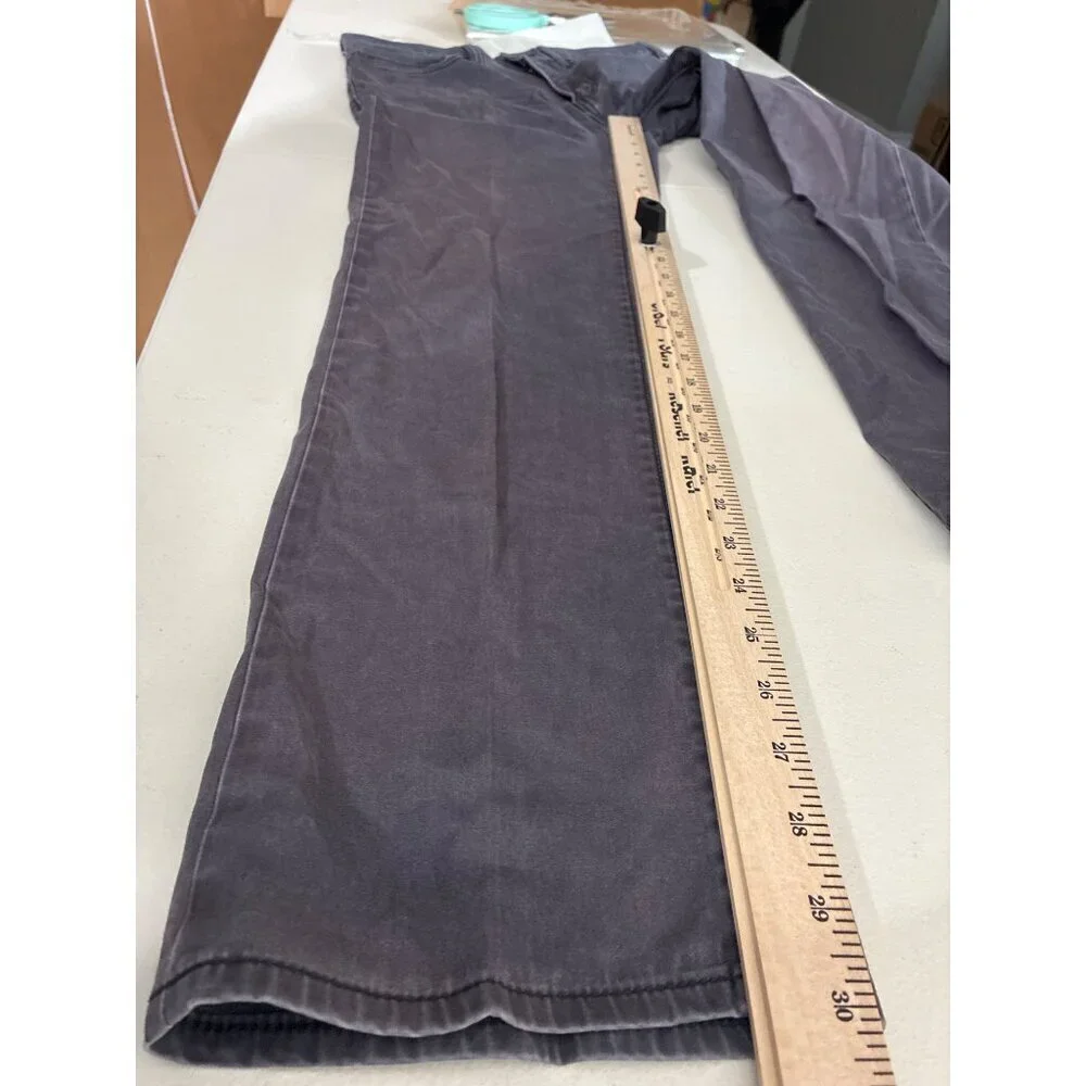 Dockers Mens Classic Fit Gray Pants 31x30 Cotton Blend Straight Leg Casual Wear